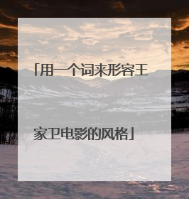 用一个词来形容王家卫电影的风格
