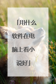 用什么软件在电脑上看小说好