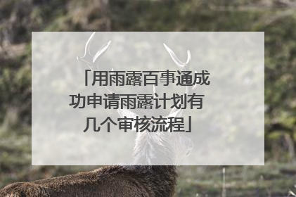 用雨露百事通成功申请雨露计划有几个审核流程