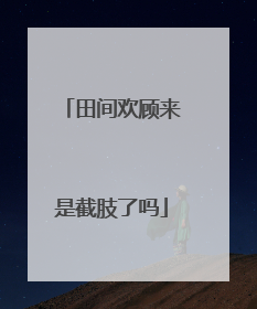 田间欢顾来是截肢了吗