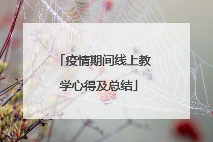 疫情期间线上教学心得及总结
