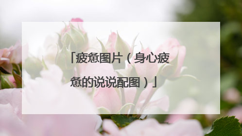 疲惫图片(身心疲惫的说说配图)