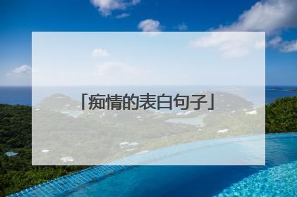 痴情的表白句子