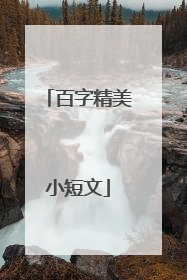百字精美小短文