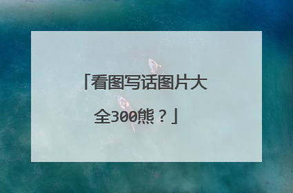 看图写话图片大全300熊？