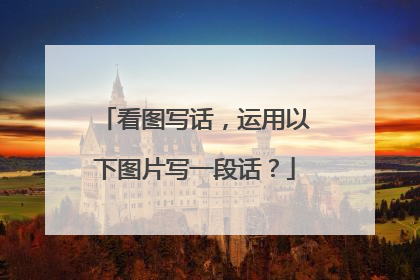 看图写话,运用以下图片写一段话?