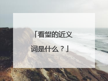 看望的近义词是什么？