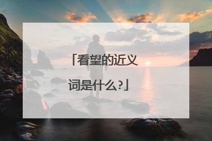 看望的近义词是什么?