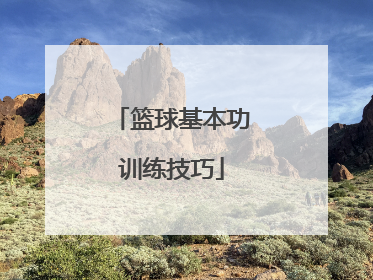 篮球基本功训练技巧