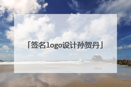 签名logo设计孙贺丹