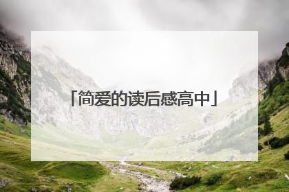 简爱的读后感高中