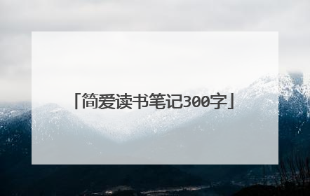 简爱读书笔记300字