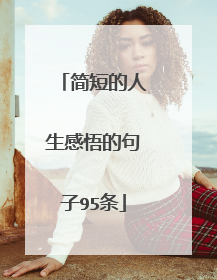 简短的人生感悟的句子95条