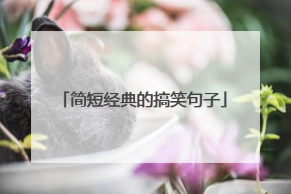 简短经典的搞笑句子