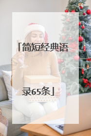 简短经典语录65条