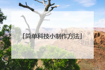 简单科技小制作方法