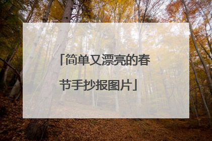 简单又漂亮的春节手抄报图片