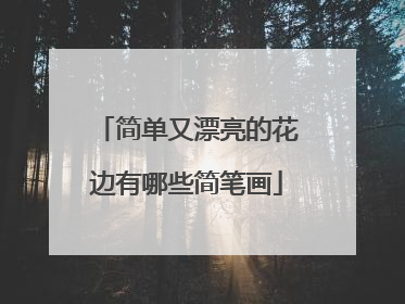 简单又漂亮的花边有哪些简笔画