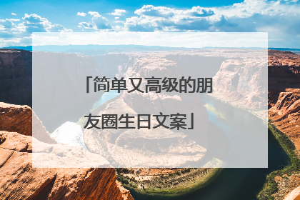 简单又高级的朋友圈生日文案