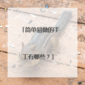 简单易做的手工有哪些？