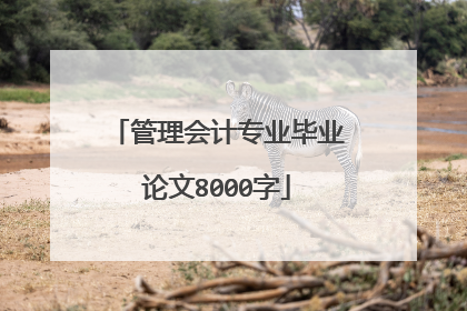 管理会计专业毕业论文8000字