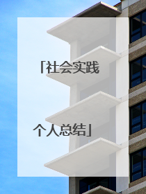 社会实践个人总结