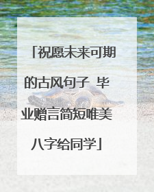 祝愿未来可期的古风句子 毕业赠言简短唯美八字给同学