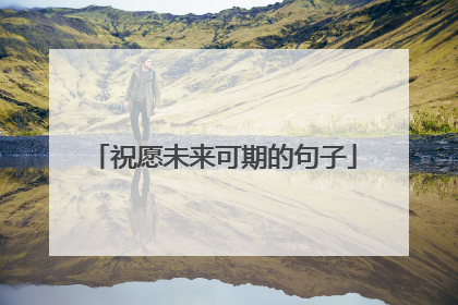 祝愿未来可期的句子
