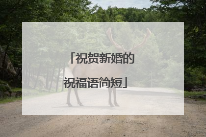 祝贺新婚的祝福语简短