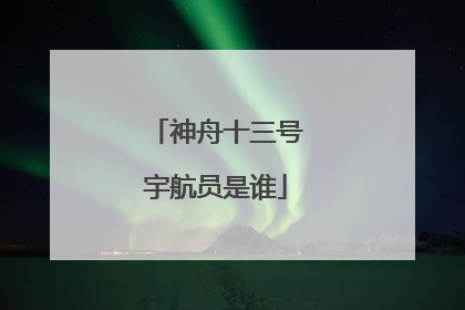 神舟十三号宇航员是谁