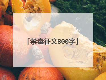 禁毒征文800字