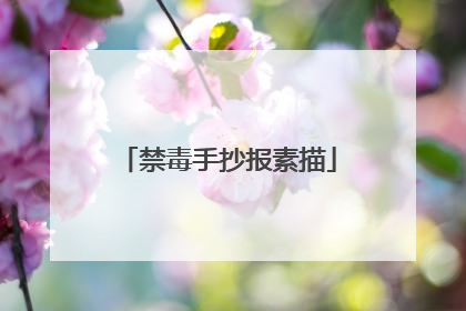 禁毒手抄报素描
