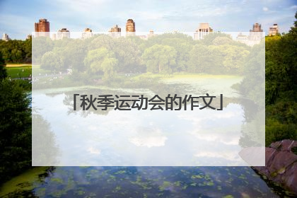 秋季运动会的作文