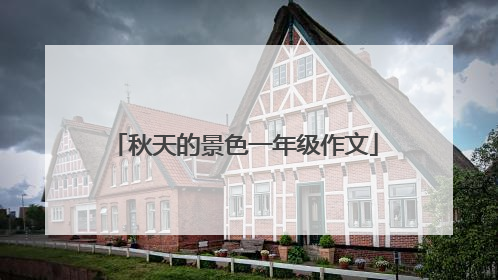 秋天的景色一年级作文