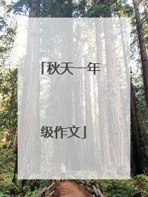 秋天一年级作文