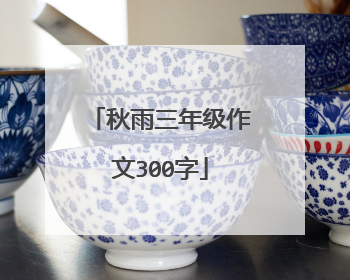 秋雨三年级作文300字