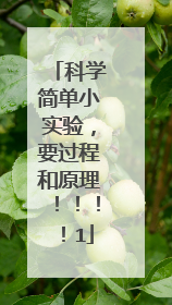 科学简单小实验,要过程和原理!!!!1