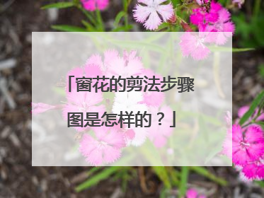 窗花的剪法步骤图是怎样的?