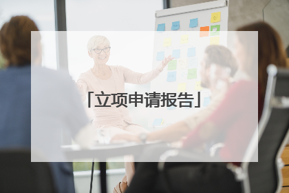 立项申请报告
