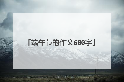 端午节的作文600字