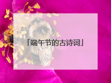 端午节的古诗词