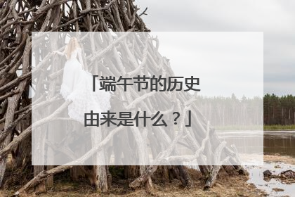 端午节的历史由来是什么？