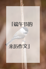 端午节的来历作文