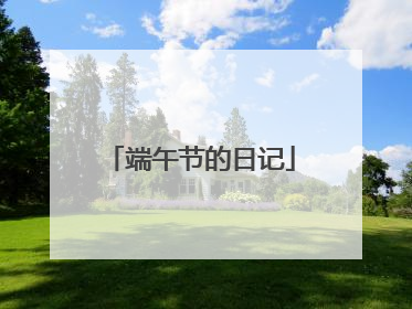 端午节的日记