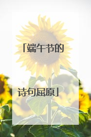 端午节的诗句屈原