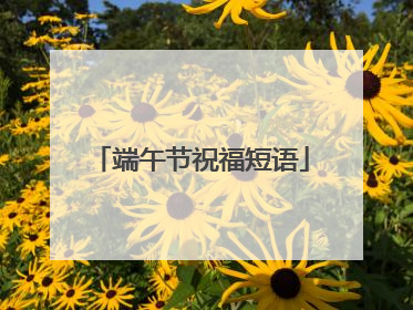 端午节祝福短语