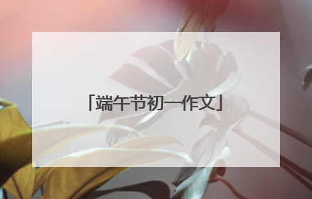 端午节初一作文
