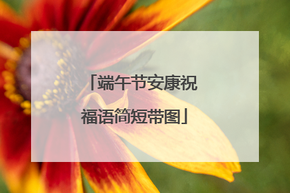 端午节安康祝福语简短带图