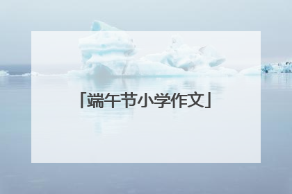端午节小学作文