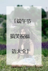 端午节搞笑祝福语大全